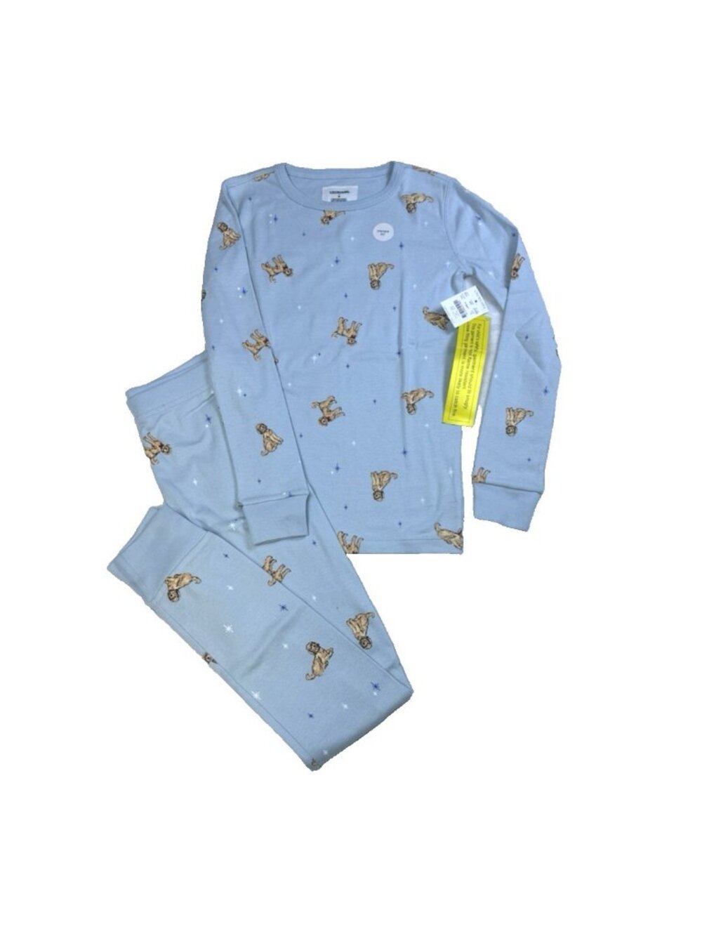 J.Crew Crewcuts Goldendoodle Pajama Set Blue Sz 10 Dog Print Cotton NWT Unisex